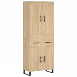  Visoka komoda hrasta sonome 69,5x34x180cm od konstruiranog drva | shoptok.hr