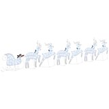  LED Riječni jeleni 7 pcs Srebrno tkanina | shoptok.hr