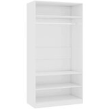 Sijaj ormar visoki sjaj bijeli 100 x 50 x 200 cm od iverice | shoptok.hr