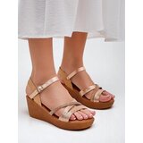 Resti Women's wedge sandals with rhinestones and glitter Eclat Cijene