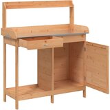  Stol za sadnju s ormarićem 110,5x45x124,5 cm masivna jelovina | shoptok.hr
