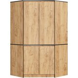 AKORD Kotna Garderobna Omara, 4 Vrata, Hrast Craft, (5000331596) Cene