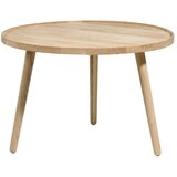 Villa Collection Okrugao stolić za kavu od punog hrasta u prirodnoj boji ø 70,5 cm Ebern – Cijene