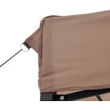 vidaXL Zložljivi pop-up šotor za zabave 4 stranice rjava | Shoptok.si