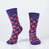 Fasardi Purple women's socks with strawberries