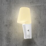  LED zidna lampa sa USB portom LED/2W/230V 3000K bela | Eponuda.com
