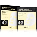 Cosrx Advanced Snail Mucin Glass Glow Hydrogel Mask revitalizacijska hidrogelna maska s polžjim izvlečkom za poenotenje tona kože 3 kos | Shoptok.si
