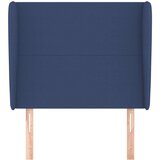 vidaXL Uzglavlje s ušima plavi 93x23x118/128 cm od tkanine | shoptok.hr