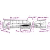  Set vanjskih sofa 7 kom. Prirodna i krem | shoptok.hr