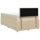  Boxspring krevet s madracem Krem 120 x 200 cm Tkanina - Krem 120 x 200 cm Dizajn linija | shoptok.hr