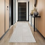 Ay Yildiz RAVNO TKANA PREPROGA HELIX 80/250 cm tkano krem barve | Shoptok.si