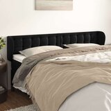  Uzglavlje s ušima crno 203x23x78/88 cm baršunasto Cijene