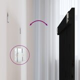  Zidno uzglavlje crni 108 x 3 x 90 cm od masivne borovine | shoptok.hr