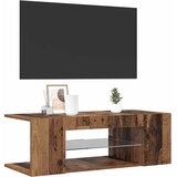 TV ormarić LED boja staro drvo 90x39x30 cm konstruirano drvo | shoptok.hr