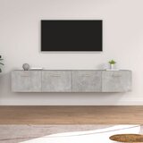 vidaXL Stenska omarica 2kosa Betonsko siva100x36,5x35cm inženirski les | Shoptok.si