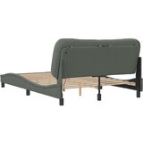 Okvir kreveta s LED svjetlima tamosivi 140 x 190 cm od tkanine | shoptok.hr