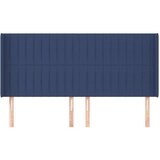  Uzglavlje s ušima plavi 183x16x118/128 cm od tkanine | shoptok.hr