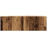  3-dijelni zidni set TV ormarića staro drvo 100x30x30 cm | shoptok.hr