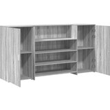  Sprejemna miza siva sonoma 200x50x103,5 cm inženirski les | Shoptok.si