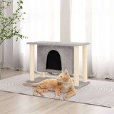  Penjalica za mačke sa stupovima za grebanje svjetlosiva 50 cm | shoptok.hr