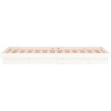  LED okvir kreveta bijeli 75x190 cm za jednu osobu masivno drvo | shoptok.hr