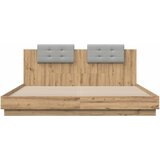  Okvir kreveta s uzglavljem Umjetnički hrast 200 x 200 cm | Eponuda.com