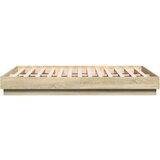 vidaXL Okvir za krevet boja hrasta 135x190 cm od konstruiranog drva | shoptok.hr