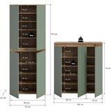 Livetastic Garderobna Omara Scarpa, Sivozelena | Shoptok.si