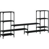 Maison Chic ormarić crni 206,5 x 28,5 x 95 cm od konstruiranog drva Cijene