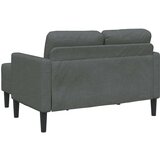 SOFA 2-sedežni kavč z ležiščem v obliki črke L Temno siva blago | Shoptok.si