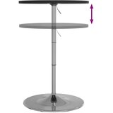  Barski stol crni 60x60x90cm konstruirano drvo i kromirani čelik | shoptok.hr