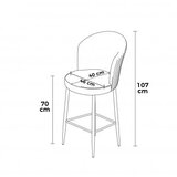 Hanah home set barskih stolica Uras, 6 dijelova, crveno-crna | Eponuda.ba