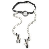 Pipedream Fetish Fantasy O-Ring Gag Nipple Clamps Cene