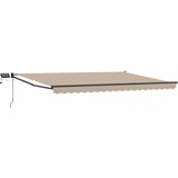 Ručna zlačivna tenda s LED diodama Bež 4 x 2 m | shoptok.hr