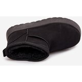 Boto Women's Snow Boots On Platform Insulated With Fur Black Vesirae | ePonuda.com