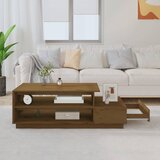  Stolić za kavu boja meda 120 x 50 x 40,5 cm od masivne borovine | shoptok.hr