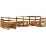 vidaXL Kotna sedežna garnitura 6 pcs Naravna Masiven les akacije, (5000283721) | Shoptok.si
