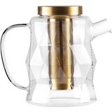 Vialli Design Stakleni čajnik s cjedilom u zlatnoj boji 1,3 l Geo – | shoptok.hr