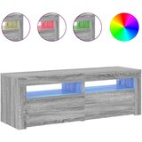  ormarić s LED svjetlima boja hrasta sonome 120 x 35 x 40 cm | shoptok.hr