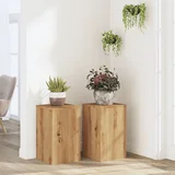 vidaXL Stojalo za rastline 2 kosa artisan hrast 30x30x50 cm inž. les