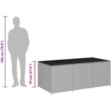  Vrtna kutija za pohranu od poliratana 180 x 90 x 70 cm crna | shoptok.hr