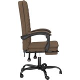  Uredski naslonjač od tkanine smeđi | shoptok.hr