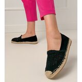 Gemre Black openwork platform espadrilles Plevis | shoptok.hr