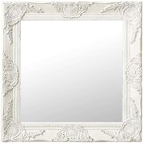 vidaXL Zidno ogledalo u baroknom stilu 50 x 50 cm bijelo Cijene
