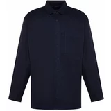 Trendyol Men's Navy Blue Gabardine Relaxed Fit Limited Edition Shirt Jacket.
