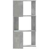  Kutni regal za knjige 3 razine boja betona 50x50x102 cm drveni | shoptok.hr
