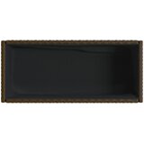  Vrtne sadilice s policom 2 kom smeđe 90 x 40 x 75 cm poliratan | shoptok.hr