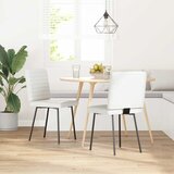 Maison Chic Jedilni stoli - Vzorci stoli 2 kosa belo umetno usnje A35, (22032219) | Shoptok.si