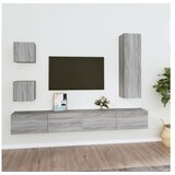 VidaXL 5-dijelni set TV ormarića sivog sonome konstruirano drvo VidaXL 5-dijelni set TV ormarića sivog sonome konstruirano drvo Slike