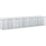  Gabionski uzdignuti krevet 2 pcs Srebrna | shoptok.hr